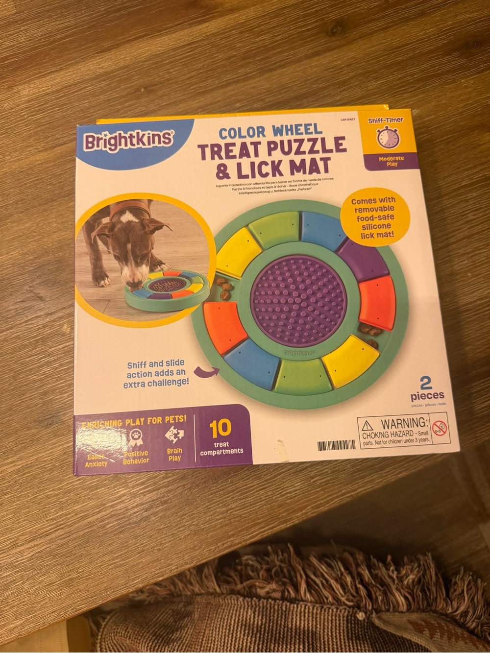 Color Wheel Treat Puzzle & Lick Mat - Multi-Color